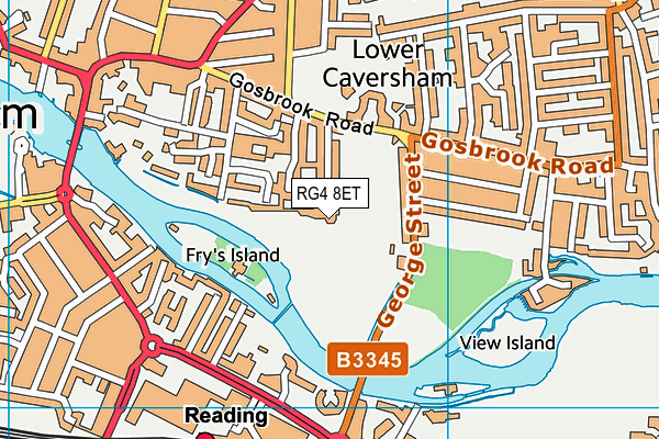 RG4 8ET map - OS VectorMap District (Ordnance Survey)