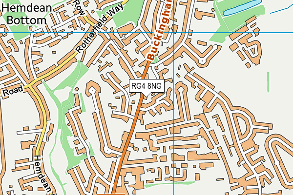 RG4 8NG map - OS VectorMap District (Ordnance Survey)