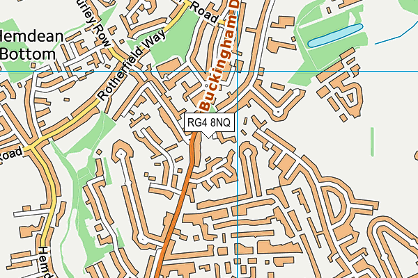 RG4 8NQ map - OS VectorMap District (Ordnance Survey)