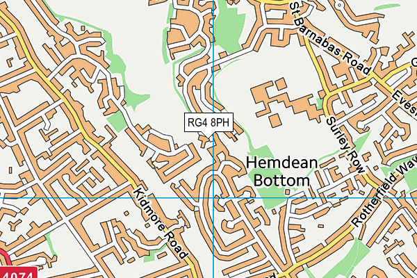 RG4 8PH map - OS VectorMap District (Ordnance Survey)