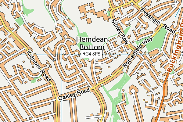 RG4 8PS map - OS VectorMap District (Ordnance Survey)