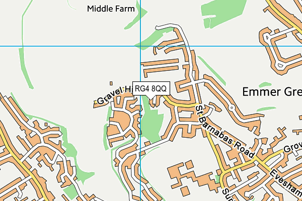 RG4 8QQ map - OS VectorMap District (Ordnance Survey)