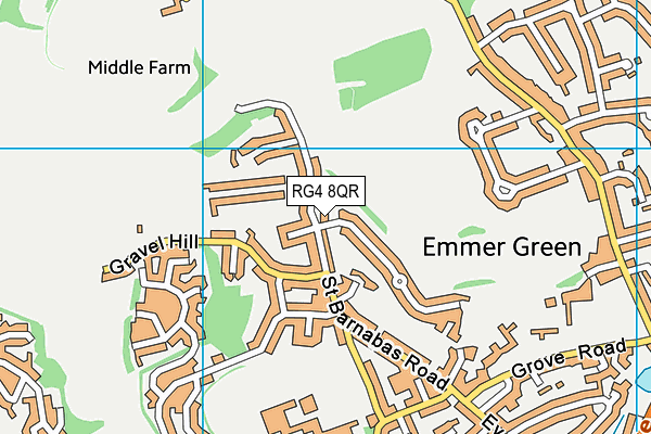 RG4 8QR map - OS VectorMap District (Ordnance Survey)