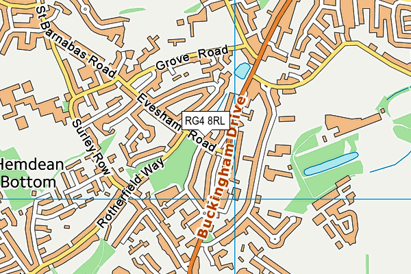 RG4 8RL map - OS VectorMap District (Ordnance Survey)