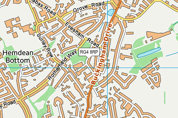 RG4 8RP map - OS VectorMap District (Ordnance Survey)