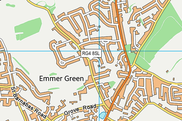RG4 8SL map - OS VectorMap District (Ordnance Survey)