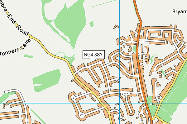 RG4 8SY map - OS VectorMap District (Ordnance Survey)