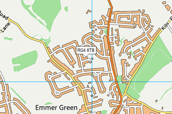 RG4 8TB map - OS VectorMap District (Ordnance Survey)