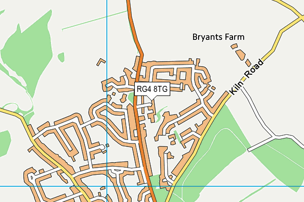 RG4 8TG map - OS VectorMap District (Ordnance Survey)
