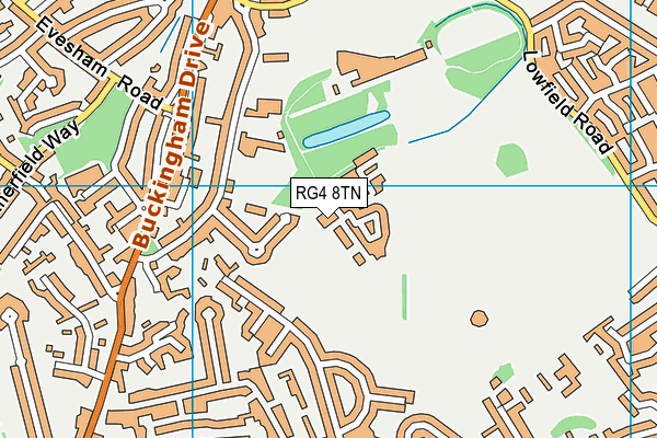 RG4 8TN map - OS VectorMap District (Ordnance Survey)