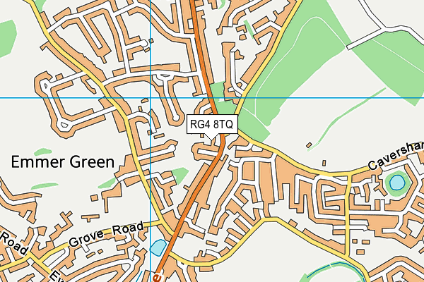 RG4 8TQ map - OS VectorMap District (Ordnance Survey)