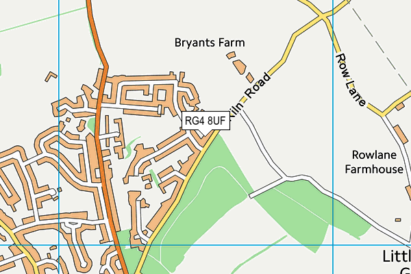 RG4 8UF map - OS VectorMap District (Ordnance Survey)