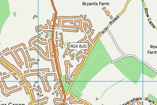 RG4 8UG map - OS VectorMap District (Ordnance Survey)