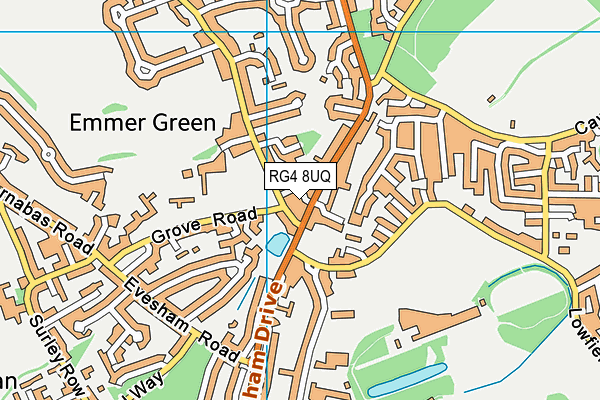 RG4 8UQ map - OS VectorMap District (Ordnance Survey)