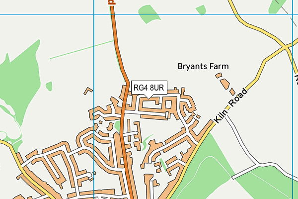 RG4 8UR map - OS VectorMap District (Ordnance Survey)