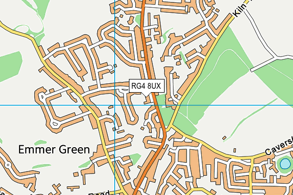 RG4 8UX map - OS VectorMap District (Ordnance Survey)