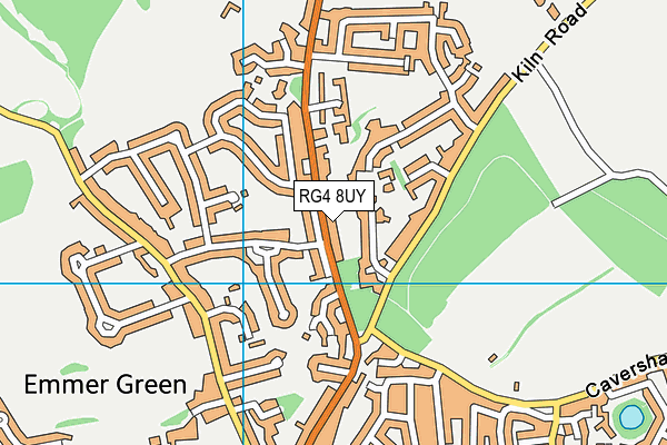 RG4 8UY map - OS VectorMap District (Ordnance Survey)