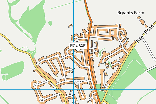 RG4 8XE map - OS VectorMap District (Ordnance Survey)