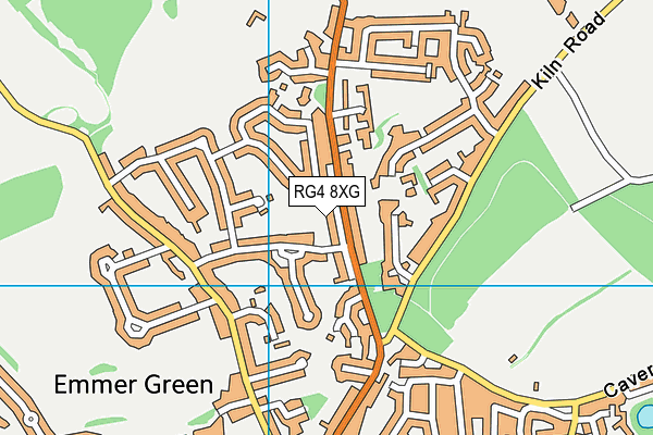 RG4 8XG map - OS VectorMap District (Ordnance Survey)