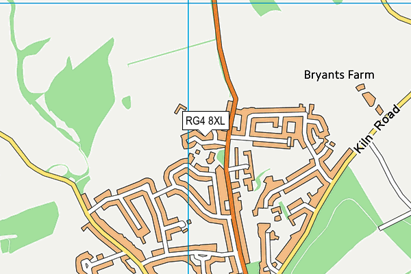 RG4 8XL map - OS VectorMap District (Ordnance Survey)