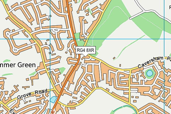 RG4 8XR map - OS VectorMap District (Ordnance Survey)