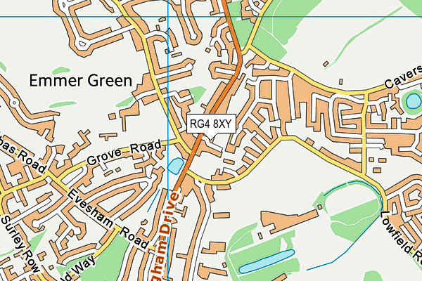 RG4 8XY map - OS VectorMap District (Ordnance Survey)