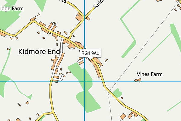 Kidmore End Church of England Primary School map (RG4 9AU) - OS VectorMap District (Ordnance Survey)