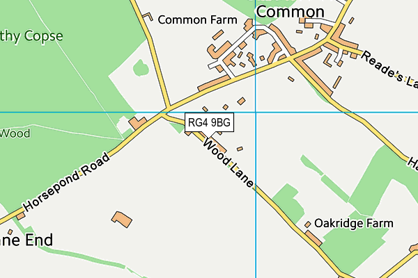 RG4 9BG map - OS VectorMap District (Ordnance Survey)