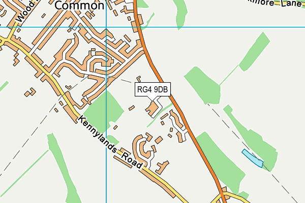 RG4 9DB map - OS VectorMap District (Ordnance Survey)
