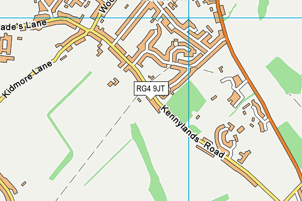RG4 9JT map - OS VectorMap District (Ordnance Survey)