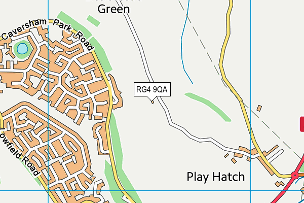 RG4 9QA map - OS VectorMap District (Ordnance Survey)