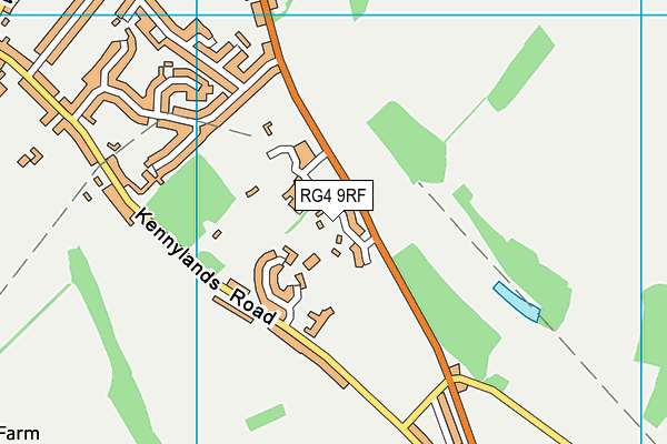 RG4 9RF map - OS VectorMap District (Ordnance Survey)