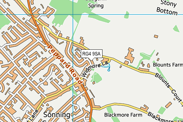 RG4 9SA map - OS VectorMap District (Ordnance Survey)