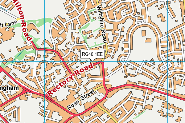 RG40 1EE map - OS VectorMap District (Ordnance Survey)