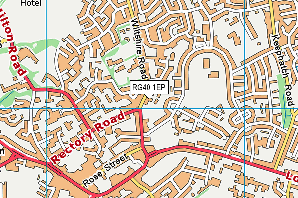 RG40 1EP map - OS VectorMap District (Ordnance Survey)