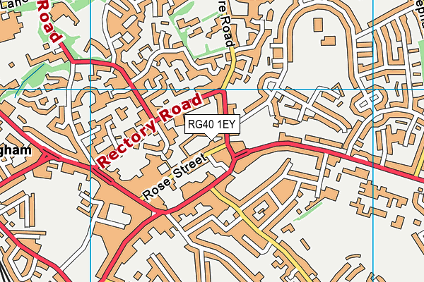 RG40 1EY map - OS VectorMap District (Ordnance Survey)