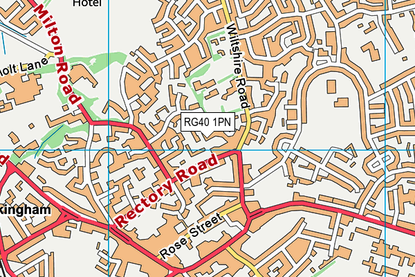 RG40 1PN map - OS VectorMap District (Ordnance Survey)