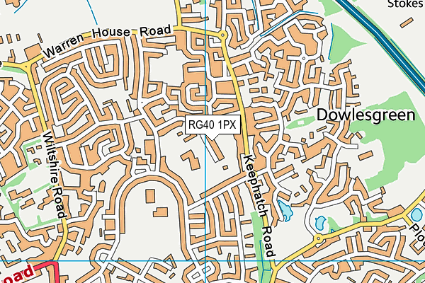 Foundry College map (RG40 1PX) - OS VectorMap District (Ordnance Survey)