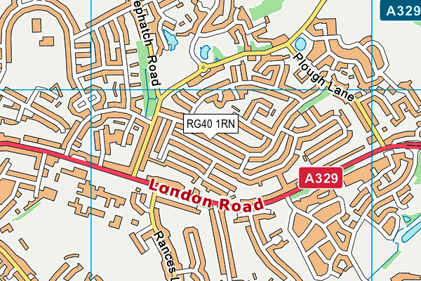 RG40 1RN map - OS VectorMap District (Ordnance Survey)