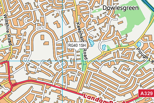 RG40 1SH map - OS VectorMap District (Ordnance Survey)