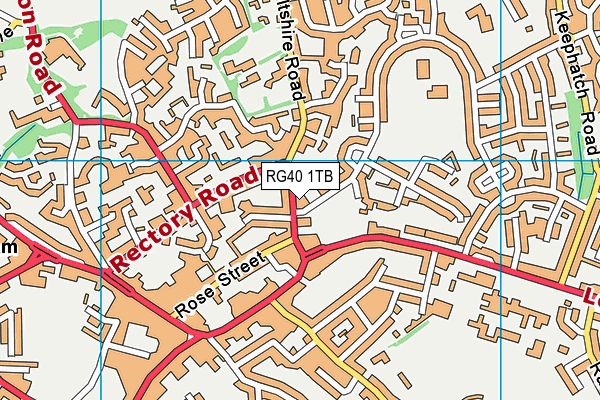RG40 1TB map - OS VectorMap District (Ordnance Survey)