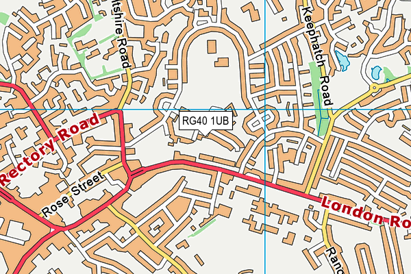 RG40 1UB map - OS VectorMap District (Ordnance Survey)