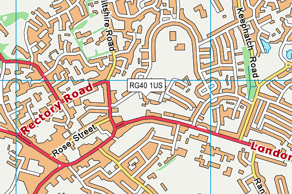 RG40 1US map - OS VectorMap District (Ordnance Survey)