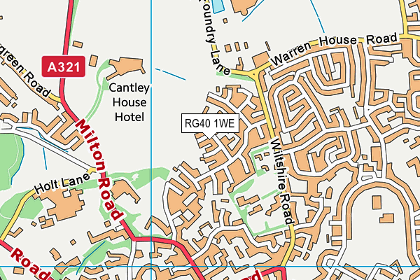 RG40 1WE map - OS VectorMap District (Ordnance Survey)