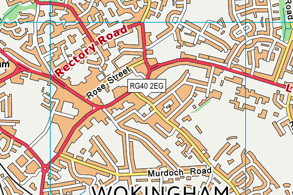 RG40 2EG map - OS VectorMap District (Ordnance Survey)