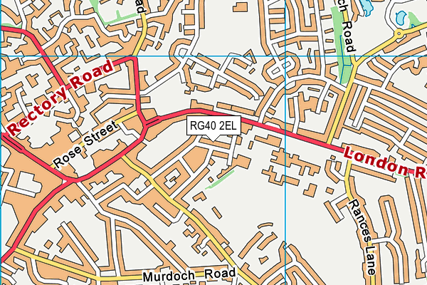 RG40 2EL map - OS VectorMap District (Ordnance Survey)