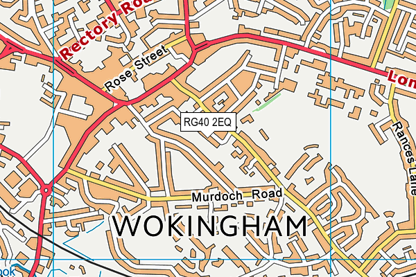 RG40 2EQ map - OS VectorMap District (Ordnance Survey)