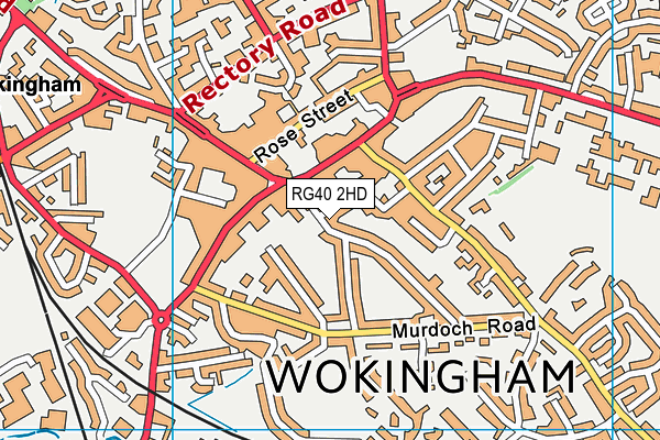 RG40 2HD map - OS VectorMap District (Ordnance Survey)