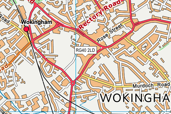 Energie Fitness (Wokingham) map (RG40 2LD) - OS VectorMap District (Ordnance Survey)