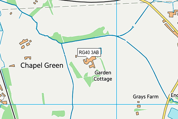 Ludgrove School map (RG40 3AB) - OS VectorMap District (Ordnance Survey)